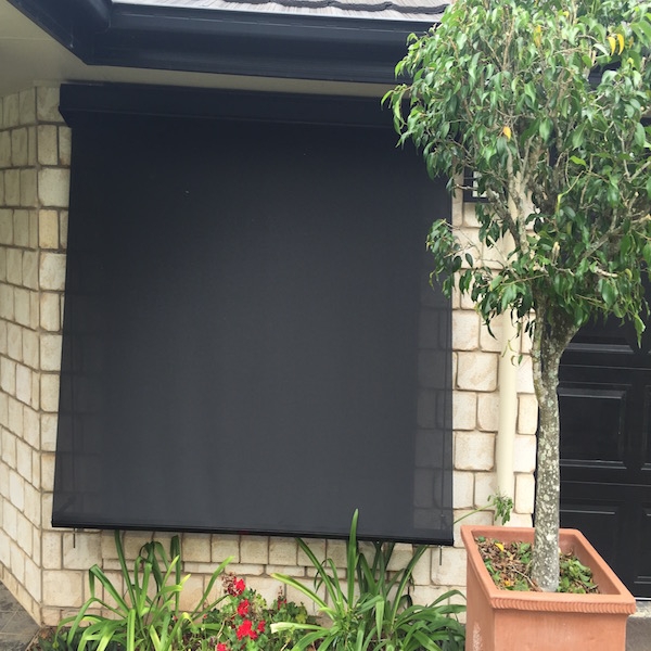 Ebony Vistaweave 95 Sun Blind